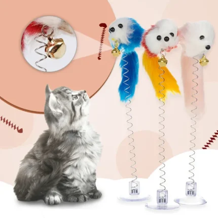 Cat Suction Spring Toy